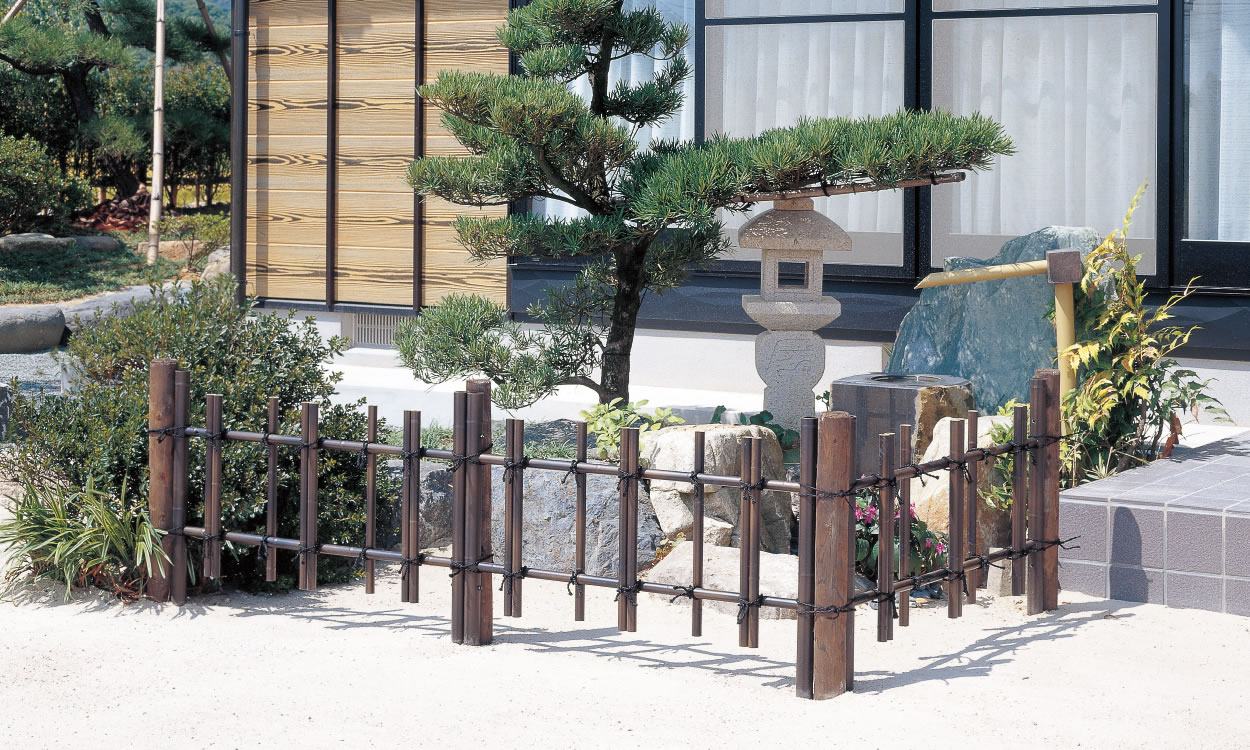 四ツ目垣（よつめがき） 黒竹柄／0906　|パートナーホーム