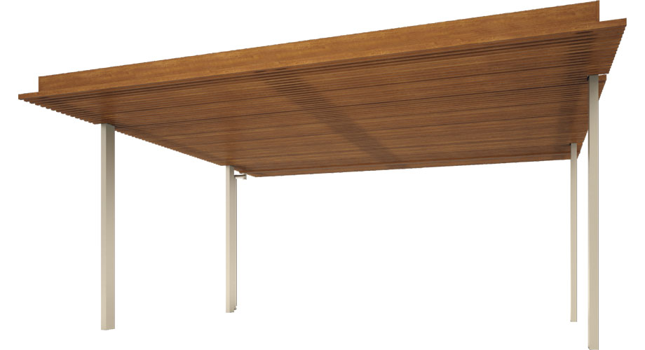 屋根下格子 格子向き：間口方向　三協アルミ　車庫まわり　カーポート　モダン　おしゃれ　エクステリア　愛知・名古屋の外構専門店パートナーホームのエクステリア　製品一覧　カーポート　U.スタイル アゼスト セレクトラインタイプ|パートナーホーム