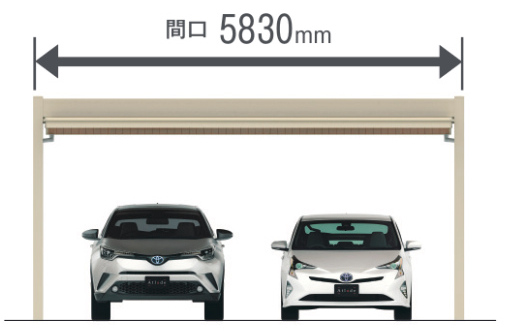 2台用　三協アルミ　車庫まわり　カーポート　モダン　おしゃれ　エクステリア　愛知・名古屋の外構専門店パートナーホームのエクステリア　製品一覧　カーポート　アトラード|パートナーホーム