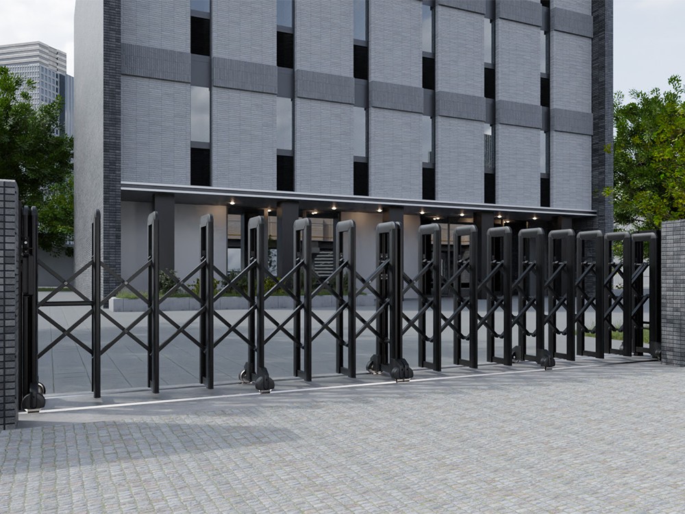 三協アルミ　大型伸縮門扉　アルテンダ　バリエーション【外構エクステリア商品】|サムネイル　UN型　三協アルミ　パブリックエクステリア　モダン　おしゃれ　エクステリア　愛知・名古屋の外構専門店パートナーホームのエクステリア　製品一覧　大型伸縮門扉　アルテンダ|パートナーホーム